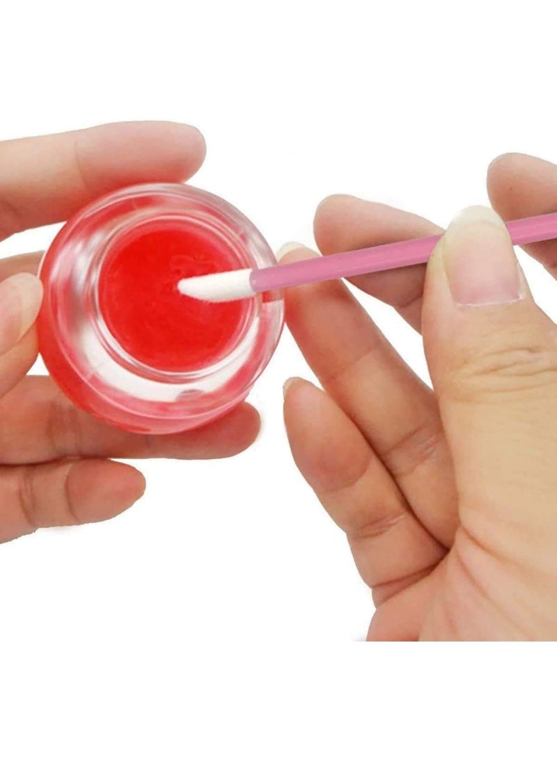 Meetion 100 قطعة فرش شفاه قابلة للاستخدام لمرة واحدة أدوات مكياج تطبيق ملمع الشفاه عصي أحمر الشفاه - Image 5