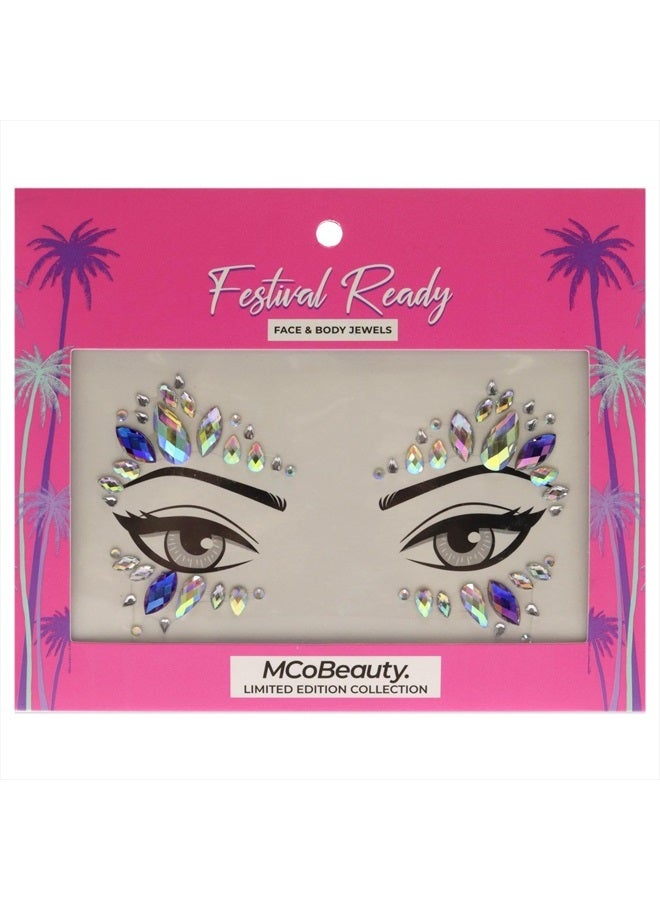 MCoBeauty Festival Ready Face And Body Jewels - Glitz And Glam - Ultimate Beauty Accessory - Light Reflecting Jewels Create A Truly Unique Look - Cruelty Free - Self Adhesive - Wings - 1 Pc - Image 1