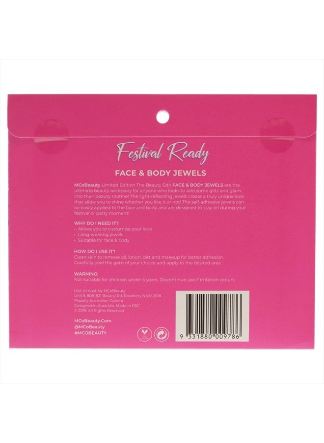 MCoBeauty Festival Ready Face And Body Jewels - Glitz And Glam - Ultimate Beauty Accessory - Light Reflecting Jewels Create A Truly Unique Look - Cruelty Free - Self Adhesive - Wings - 1 Pc - Image 2