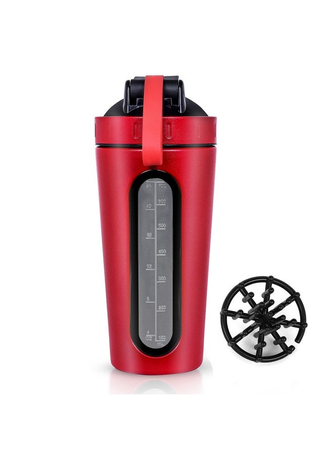 BURRDOFF BURRDOFF Bpa Free Stainless Steel Protein Shaker Bottle For Gym (Red, 950 Ml, Pack Of 1), 850 Milliliter  - Image 1