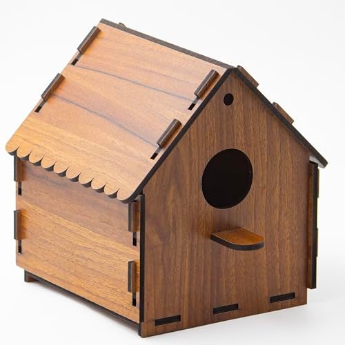 BIRDSHALA DIY Birdhouse for Sparrow, Finches and Wildbirds | DIY Unfinished Birdhouse for Decorations Indoors Gardens - Image 2
