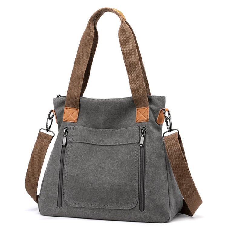 PALAY ® Hand Bag for Women Canvas Tote Bag Large Capacity Shoulder Bags for Women with Detachable Shoulder Strap Handbags for Women - Image 1