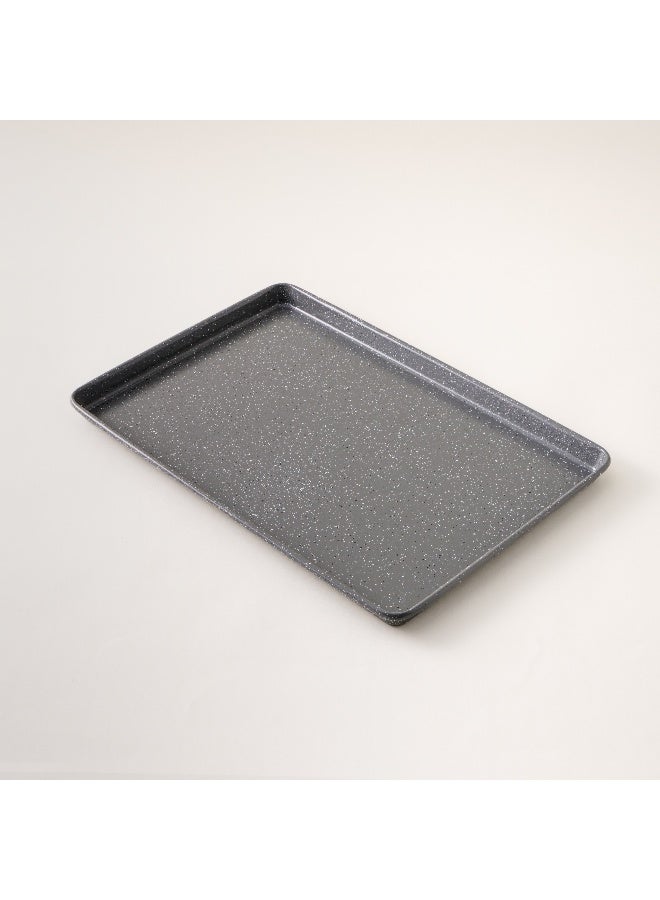 ألبرتو البرتو طقم صواني خبز 3 قطع جرانيت رمادي 13 بوصة، 15 بوصة، 17 بوصة من الصلب الكربوني - Image 2