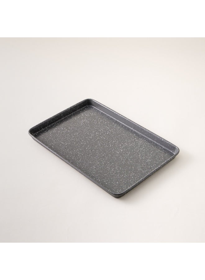 ألبرتو البرتو طقم صواني خبز 3 قطع جرانيت رمادي 13 بوصة، 15 بوصة، 17 بوصة من الصلب الكربوني - Image 3