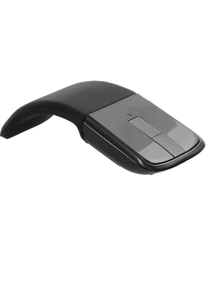 2.4G Wireless Mouse with USB Arc Mouse with Touch Function Folding Optical Mice with USB Receiver Bending Mouse - Image 1