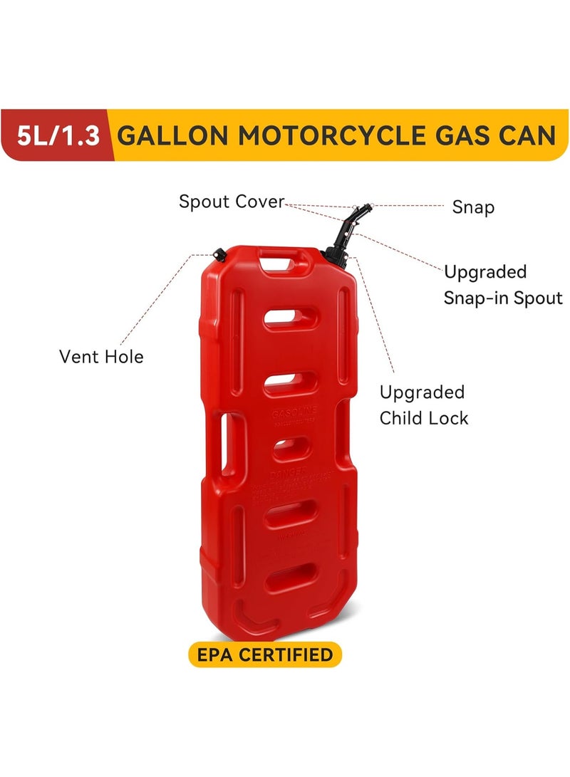 Generic Transfer Tank gasline Storage Tanks – 20L / 5.28 Gallon - Redwith Mounting Bracket – Emergency Backup Tank for Car, Motorcycle, UTV, SUV, ATV, Off-Road Vehicles  - Image 2