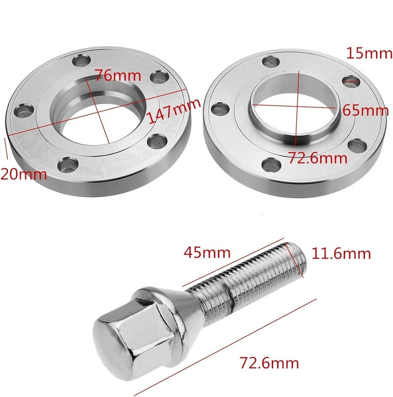 Vuzmode 20mm Car Wheel Spacer Adapter Kit - Image 2
