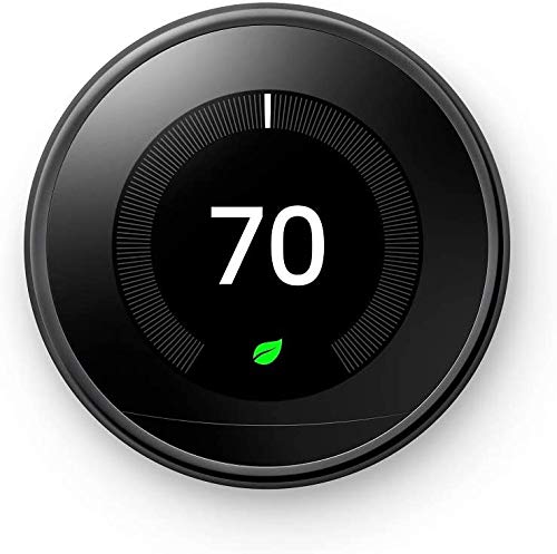 Google Nest Learning Thermostat 3rd Generation, Works with Alexa - Mirror Black (Renewed) - Image 2