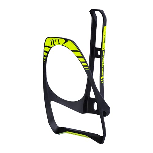 N1 N+1 Carbon Fiber Lightweight Bike Water Bottle Holder- Bicycle Bottle Cage with Integrated Tire Levers and Steel Bolts for MTB, Road Bikes, and Mountain Bikes - Image 1