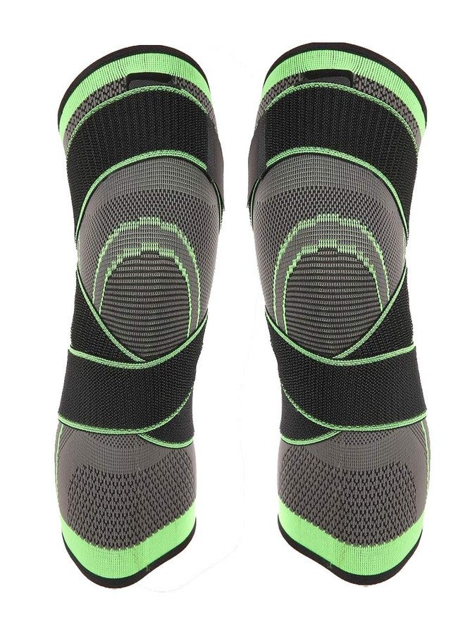 GymWar Knee Sleeve, Compression Fit Support -for Joint Pain and Arthritis Relief, Improved Circulation Compression - Wear Anywhere - Pair - Image 1