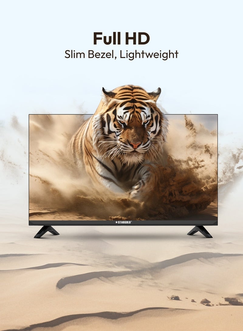 Stargold 32 Inch LED TV HD Ready, AC/DC Compatible, Dual HDMI & USB Ports, VGA, Energy Saving, Dual 8W Speakers, True Color Display for Home, & Office - Image 1