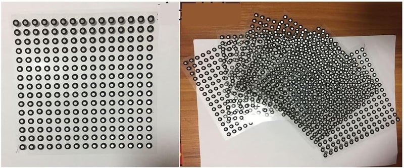 2000pcs 3d Scanner Reflective Marking Points Impact Point Target Point 1000 Points Inside 3mm Outside 6mm - Image 1