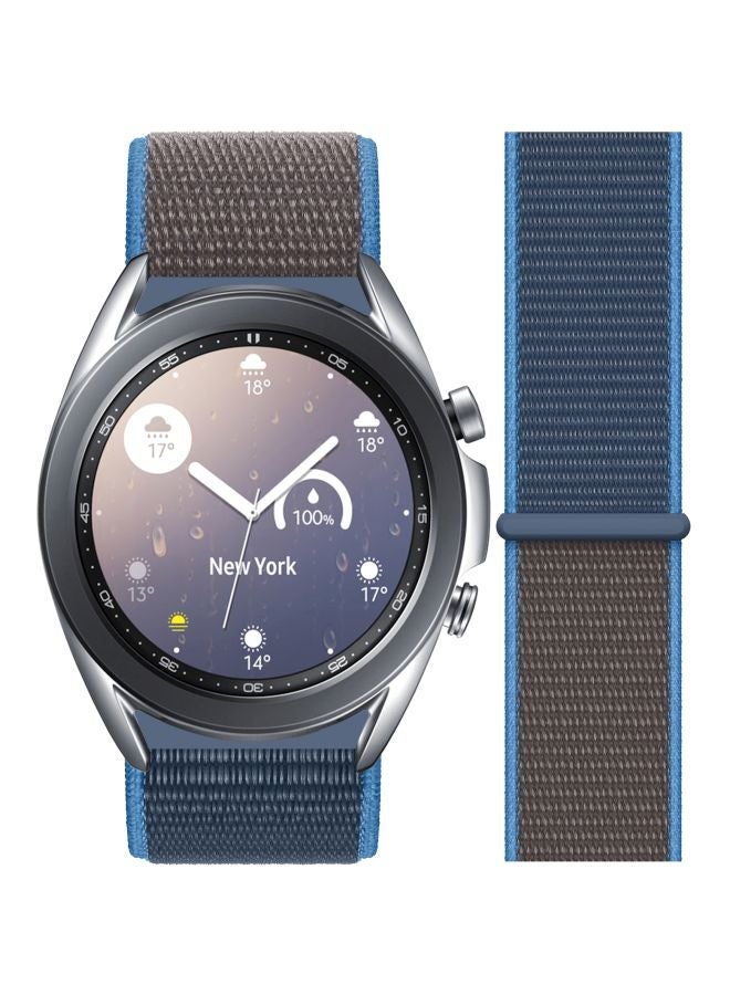 Loquat Replacement Band For Samsung Galaxy Watch3 41mm Surf Blue/Brown - Image 2