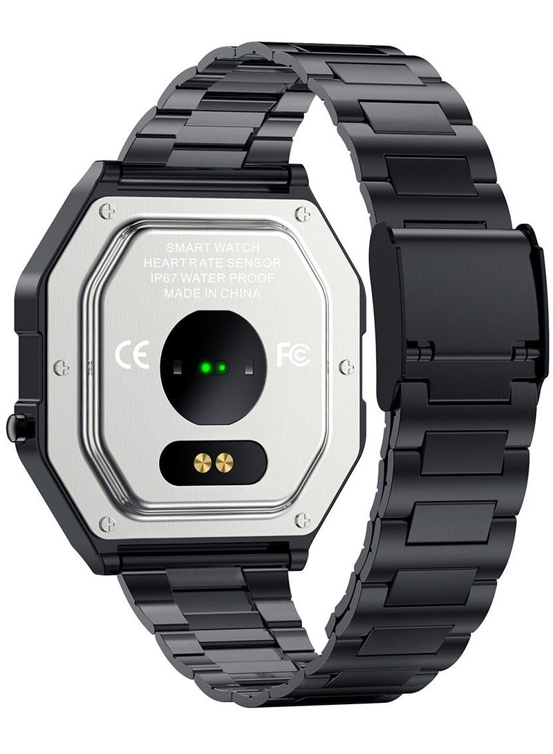 AROAQ KW18 Men Smart Watches IP67 Waterproof Watch Blood Pressure Monitor Heart Rate GPS Sports Smartwatch for Android iOS - Image 4