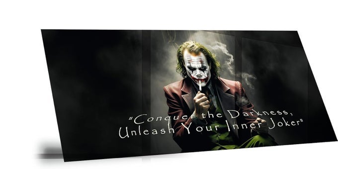 Joker HD Metal Print Poster Frames 12 24 inches