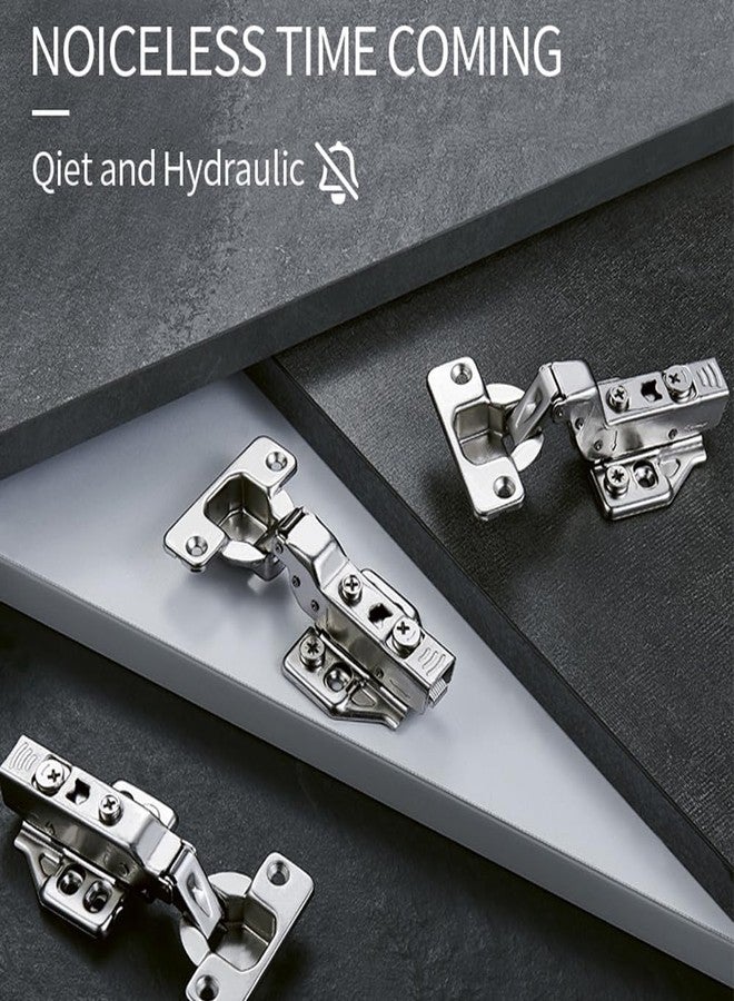 Volo European Style Mild Steel Adjustable 3D Clip-on Soft Close Concealed Cabinet Hinges,(2 pcs, 1 Set) (8*- Half Overlay, 4) - Image 2
