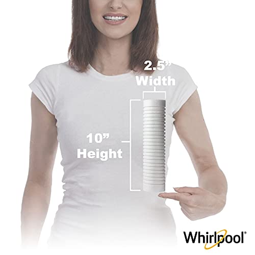 Whirlpool 10" x 2.5" Whole Home Standard Capacity Sediment Filters WHKF-GD05, 5 Micron, 6-Month Filter Life, Reduces Sediment, Sand, Soil, Silt & Rust, for standard filter housings, 2-Pack - Image 4