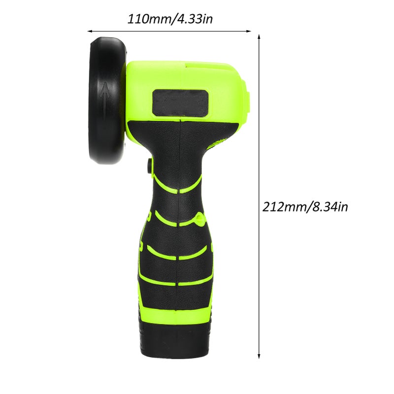 Cordless Angle Grinder 7000RPM Electric Grinding Tool Mini Grinder with 2Pcs 16.8V 2000mAh Battery and Cutting for Cutting Polished Brick Wood Stone Steel - Image 3
