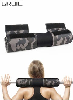 GROIC Barbell Pad for Hip Thrust,Squat Bar Pad with Closure,Neck & Shoulder Protective Pad for Squats,Lunges,Hip Thrusts-Fits All Standard and Olympic Bars,Sports Equipment  - Image 1