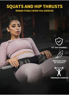 GROIC Barbell Pad for Hip Thrust,Squat Bar Pad with Closure,Neck & Shoulder Protective Pad for Squats,Lunges,Hip Thrusts-Fits All Standard and Olympic Bars,Sports Equipment  - Image 5