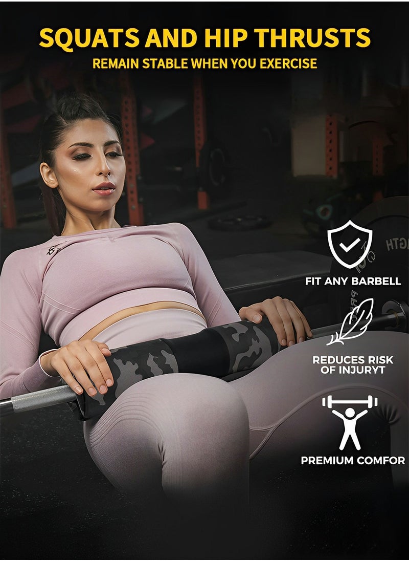 GROIC Barbell Pad for Hip Thrust,Squat Bar Pad with Closure,Neck & Shoulder Protective Pad for Squats,Lunges,Hip Thrusts-Fits All Standard and Olympic Bars,Sports Equipment  - Image 5