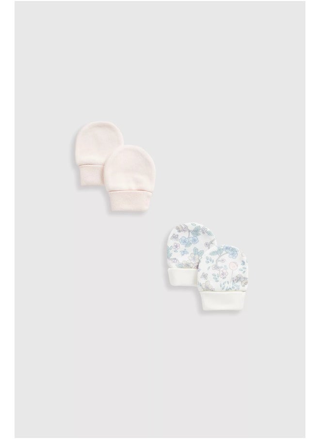 mothercare Pretty Bird Baby Mitts - 2 Pack 