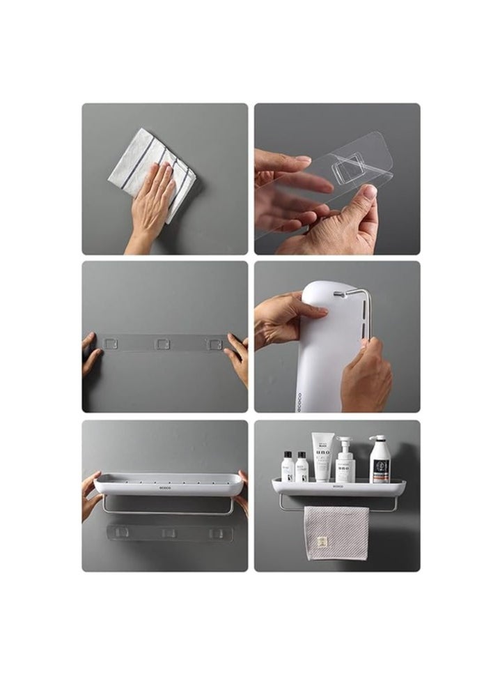 Spaceshoop - Bathroom Shelf Storage Rack Holder Wall Mounted Shampoo Spices Shower Organizer Bathroom Accessories Without Pole - Image 1