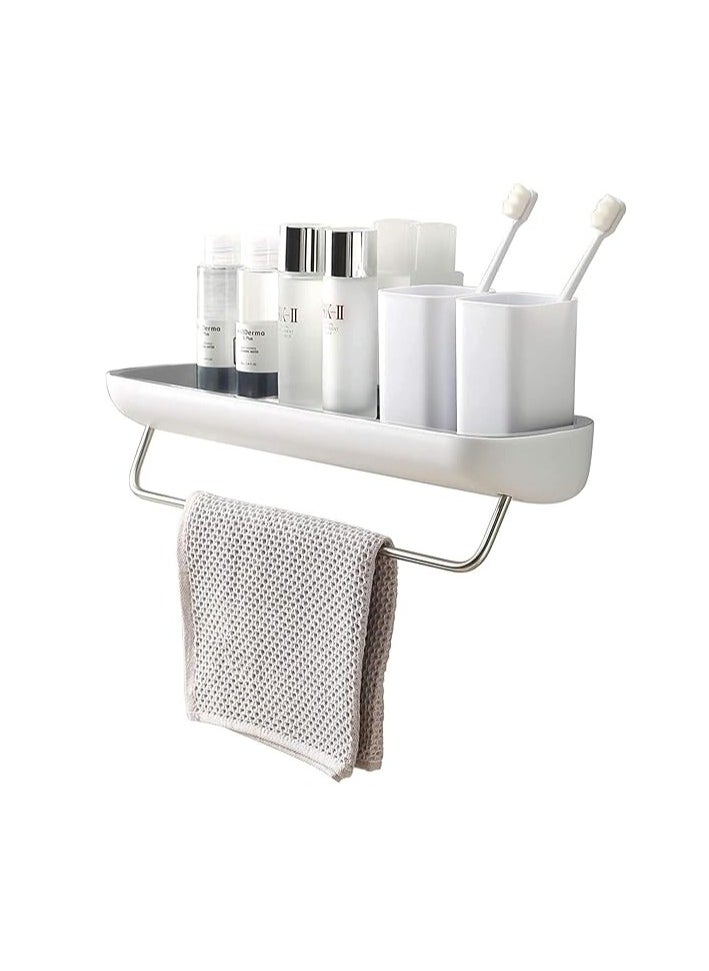 Spaceshoop - Bathroom Shelf Storage Rack Holder Wall Mounted Shampoo Spices Shower Organizer Bathroom Accessories Without Pole - Image 1