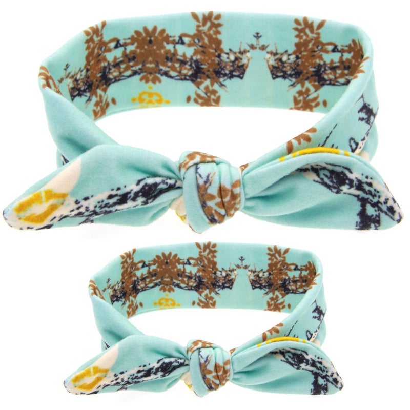WeCoola Mommy and Me Headband Set is Matching Headbands for Mother  Daughter Gift for Mom  Baby Girl  Mom Headband Or Hairbands with Bunny Ears Headwrap for New Mom  Newborn Infant Toddle 12Pack6sets - Image 3