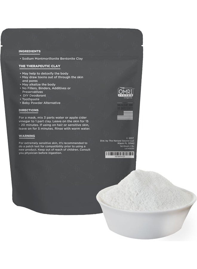 FOSSIL POWER Bentonite Clay Food Grade Powder 2 Lb - Image 2