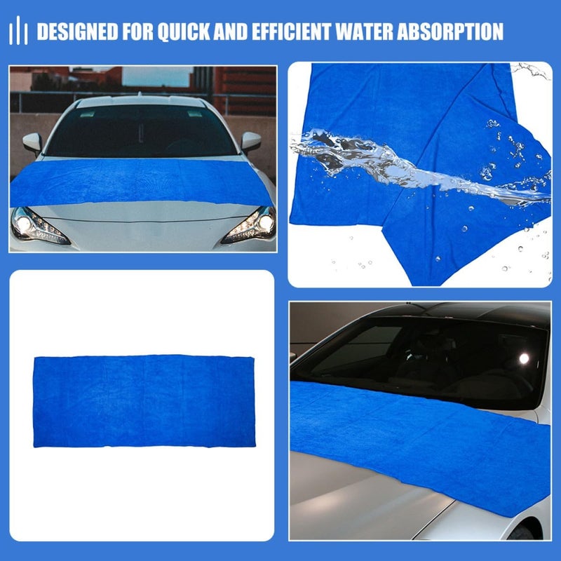 LABRIMP Extra Large Car Drying Towel 160x60cm 400g Thick Microfiber Absorbent Car Wash Cloth for Glass Cleaning and Detailing Soft Wash Towel and Trucks - Image 3