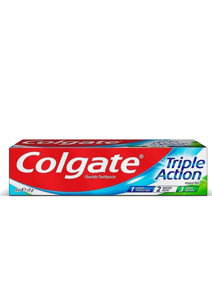 Colgate Pack Of 2 Colgate Toothpaste Triple Action 50 Ml - Image 2