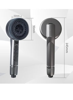 OUYoo OUYoo Filtered Shower Head with Handheld, High Pressure Shower Heads with Scalp Massager Shampoo Brush for Skin & Hair Care, Filtered Shower Head with Handheld Sprayer Soften Hard Water High Pressure Handheld Shower Head  4 Modes Water Saving Filter, Pause Switch, Luxury Gray Showerhead for Healthier Bathing Experience.  - Image 2
