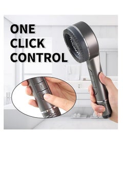 OUYoo OUYoo Filtered Shower Head with Handheld, High Pressure Shower Heads with Scalp Massager Shampoo Brush for Skin & Hair Care, Filtered Shower Head with Handheld Sprayer Soften Hard Water High Pressure Handheld Shower Head  4 Modes Water Saving Filter, Pause Switch, Luxury Gray Showerhead for Healthier Bathing Experience.  - Image 5