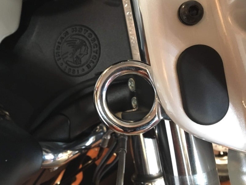 Eagle Skull Motorcycle Chrome Tie Down Brackets Mount Hardware Clip Hook Ring Bracket Set 2015-2025 Indian Motorcycles Roadmaster Road Master 2014-2018 Chieftain Classic Elite Indians Strap Trailer Hauling Secure - Image 2