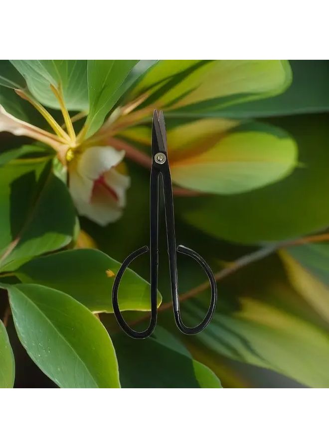 Black Garden Pruning Shears for Potted Plants Bonsai Small Branch Trimming Tool 1pc - Image 4