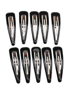 Suoirblss 40Pcs Women Large Black Bb Clip Scrub Side Clip Plastic Coated Metal Hair Clips About 6.7Cm (2.6 '')  - Image 1