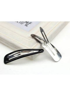 Suoirblss 40Pcs Women Large Black Bb Clip Scrub Side Clip Plastic Coated Metal Hair Clips About 6.7Cm (2.6 '')  - Image 4