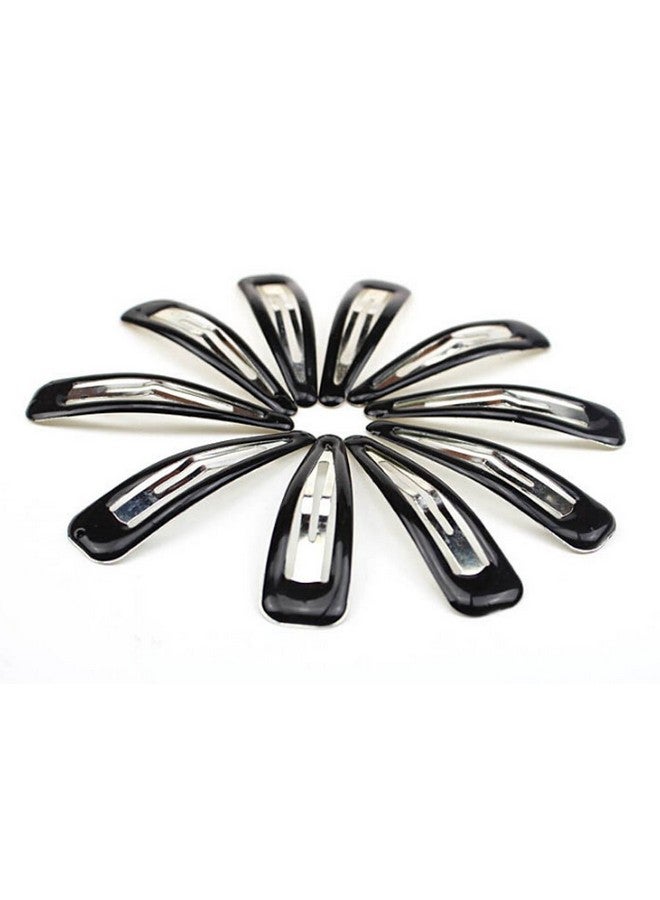 Suoirblss 40Pcs Women Large Black Bb Clip Scrub Side Clip Plastic Coated Metal Hair Clips About 6.7Cm (2.6 '') - Image 5