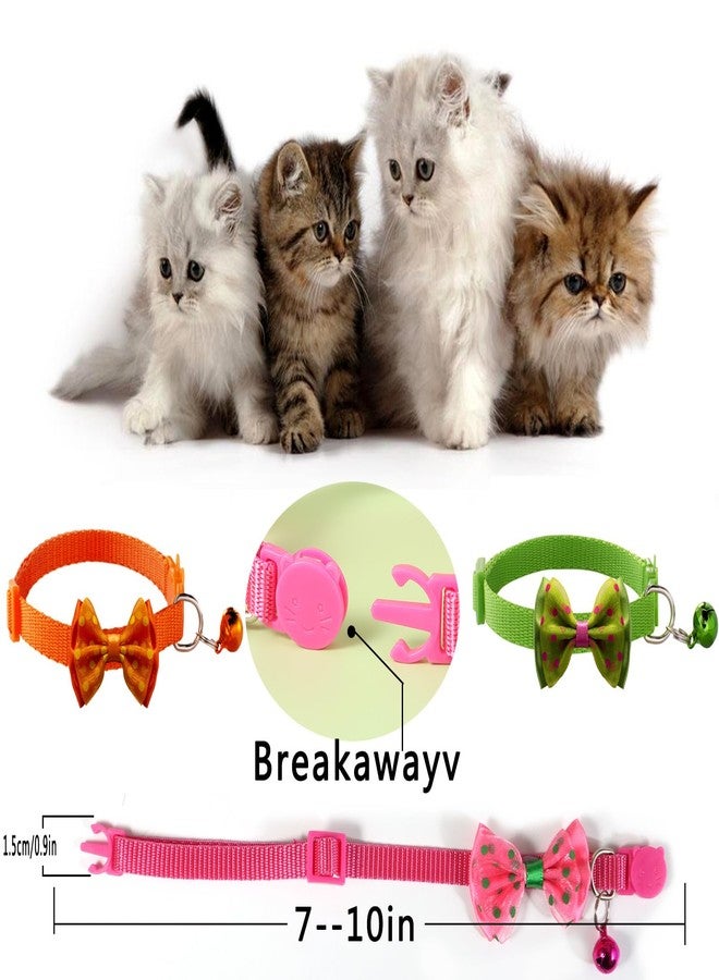 TAMHOO 12/16 PCS Cute Cat Collars Breakaway with Bell for Boy Cats and Girl Cats Gifts (#3-16pcs Multicolor Bow) - Image 5