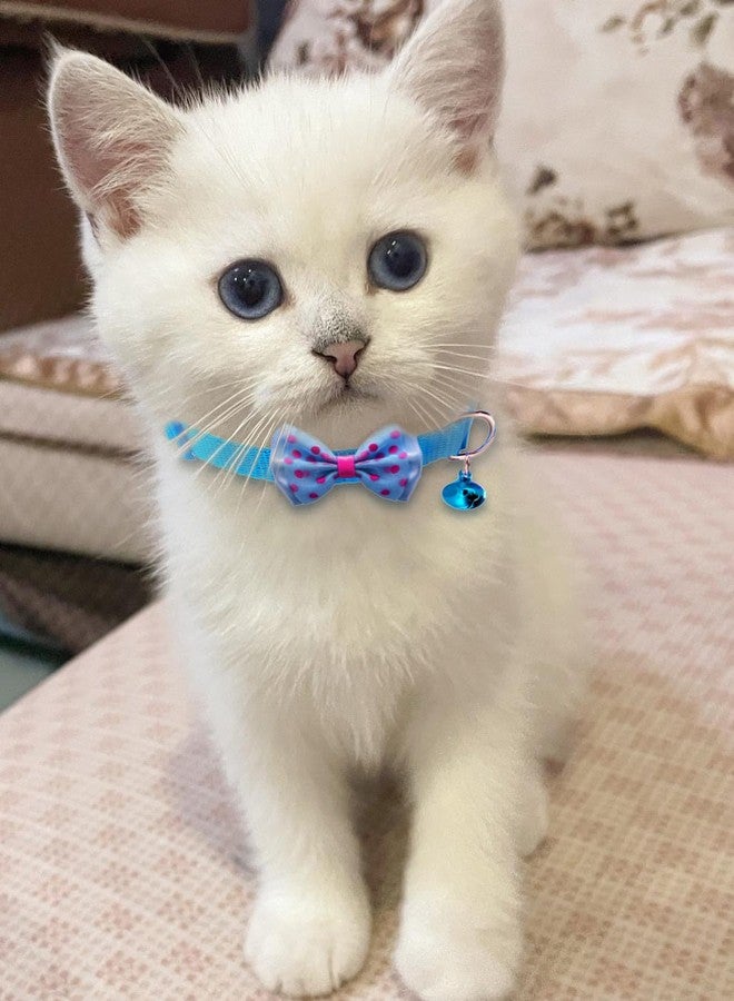 TAMHOO 12/16 PCS Cute Cat Collars Breakaway with Bell for Boy Cats and Girl Cats Gifts (#3-16pcs Multicolor Bow) - Image 2