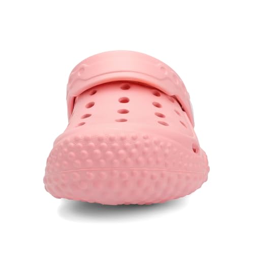 INMINPIN Baby Clogs Garden Shoes Newborn Infant Lightweight Breathable Beach Pool Sandals Non-Slip Baby Boys Girls Water Shower Summer Shoes Splay Naturally, Pink, 12-15 Months Infant - Image 3