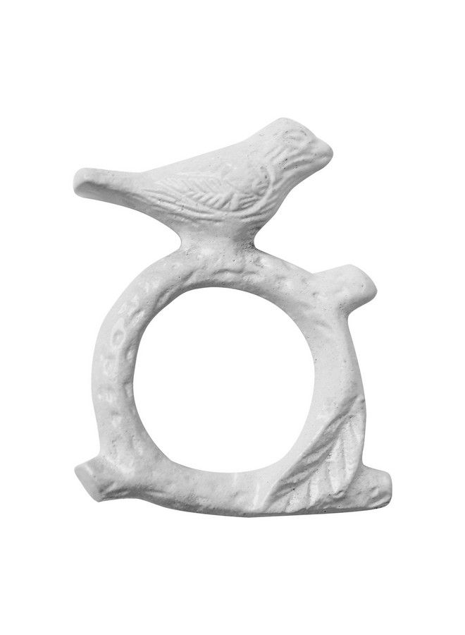ITOS365 Handmade Aluminium Metal Napkin Rings Set Of 8 Napkin Holder For Dinning Table Parties Everyday Songbird Bird On Tree Branch Pack Of 8 - Image 2