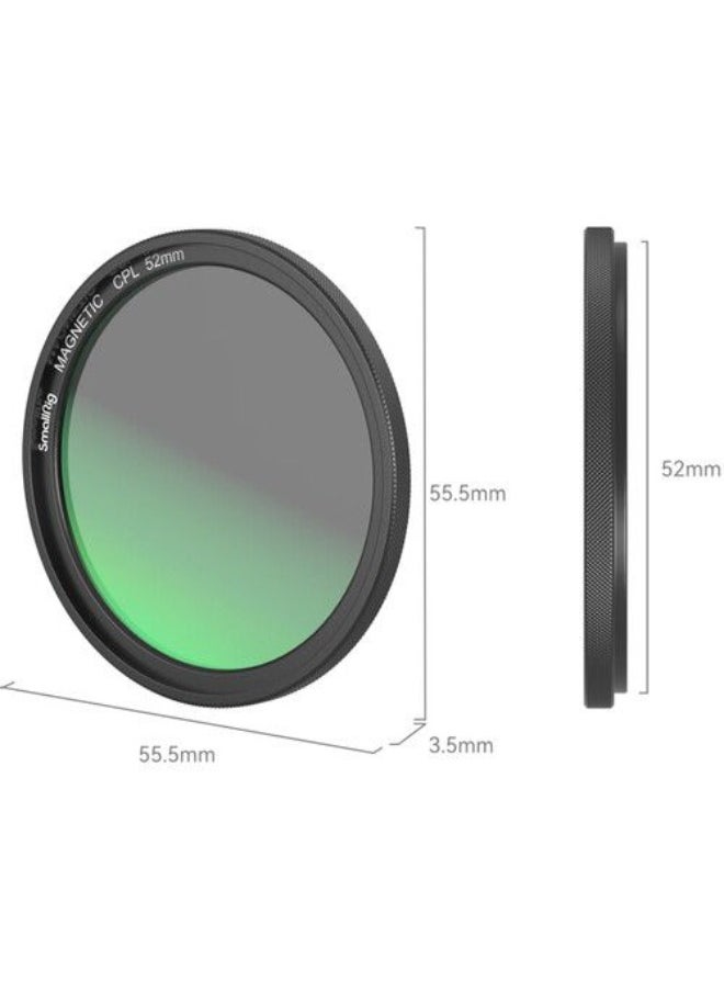 SMALLRIG SmallRig MagEase Magnetic CPL Filter (52mm) 4216  - Image 4