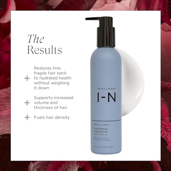 Intelligent Nutrients Pure Plenty Conditioner Boosts Volume and Shine for Fine, Thinning Hair, Organic Replenishing Formula, Vegan, 8.5 Oz - Image 3