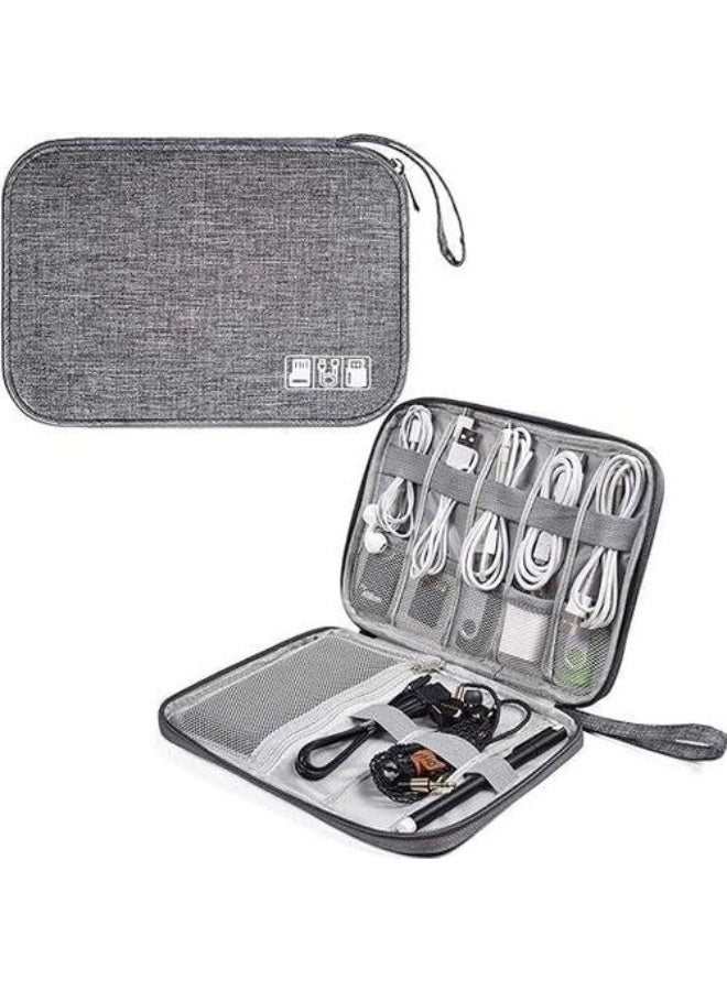 Electronics Accessories Organizer Bag, Travel Cable Organizer Bag, Universal Travel Gadget Bag for USB Cable, SD Card, Hard Drive, Charger - Image 2