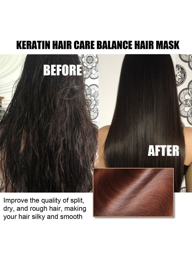 إيلهو قناع الشعر بالكيراتين بجوز EELHOE، قناع الشعر المغذي الذي ينعم ويرطب ويصلح ويصلح الشعر المجعد والجاف. - Image 3