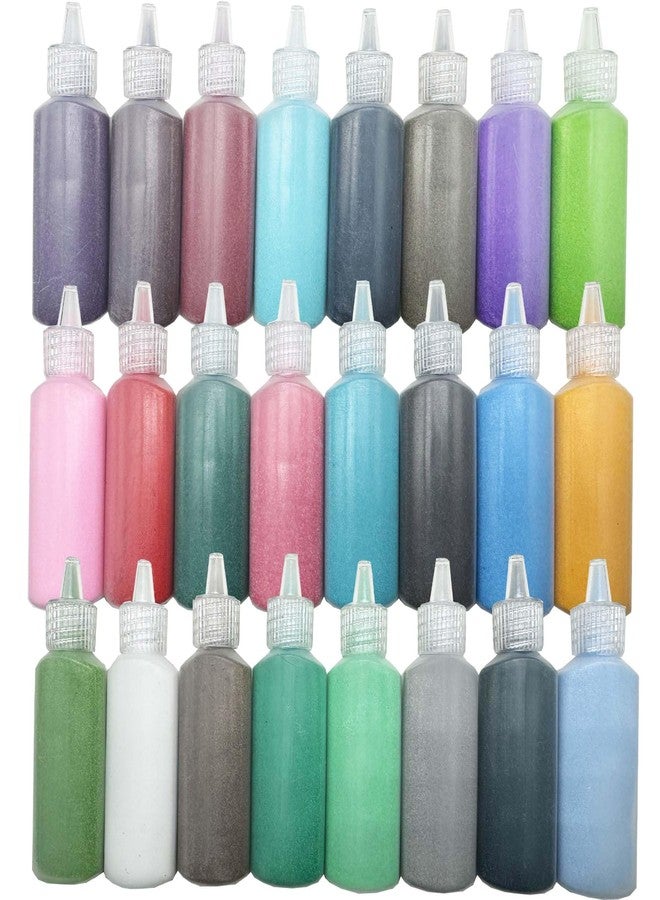 Allazone 1.85 Pounds Colored Sand for Sand Art, 24 Sand Art Bottles for Painting, Crafts, DIY, Wedding Decor, Decorations - Image 1