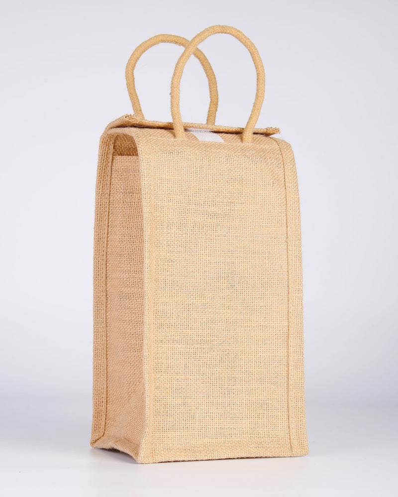 Soman Jute Ecofriendly Return Gift Water Bottle Bags | 2 litre Bottle Holder – Natural Pack of 10 Bags - Image 4