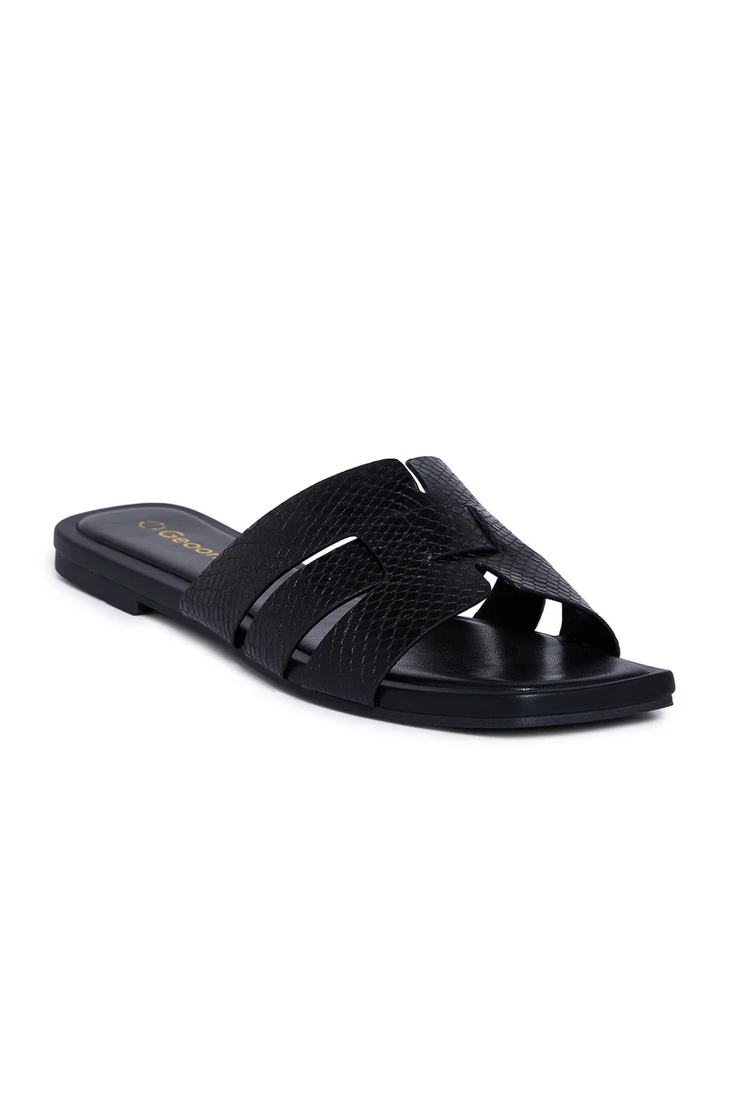 Geoomnii Geoomnii Flat Sandals for Women – Comfortable Slip-On Casual Summer Sandals for Daily Wear, Walking & Travel